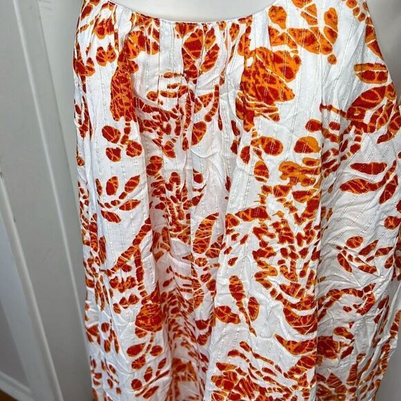 Pinkblush by En Crème Orange Floral Sleeveless Maxi Dress NWT Size Small - Picture 3 of 8